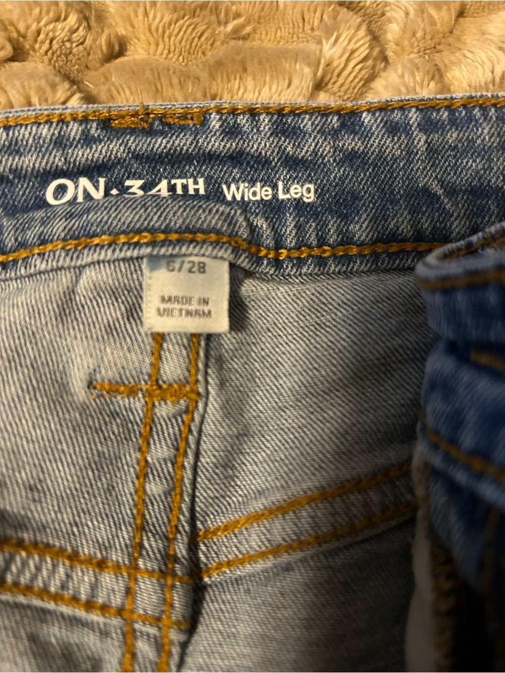 ON/34TH Light Blue High-Rise Wide Leg Jeans - Women